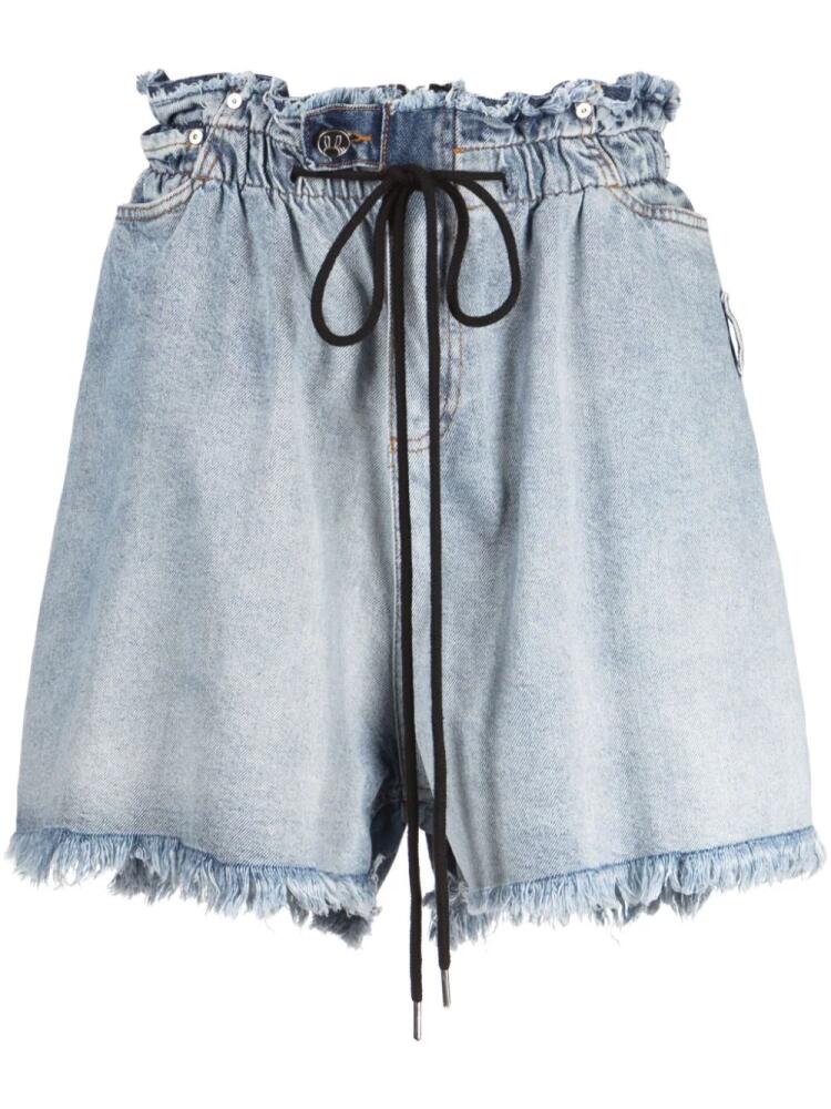 Natasha Zinko drawstring denim shorts - Blue Cover