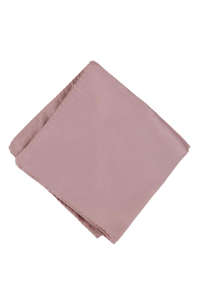 Brooklyn Brigade Solid Satin Pocket Square in Rose Quartz Cover