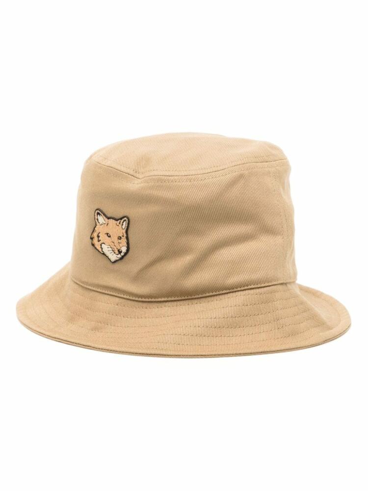 Maison Kitsuné Bold Fox Head bucket hat - Brown Cover