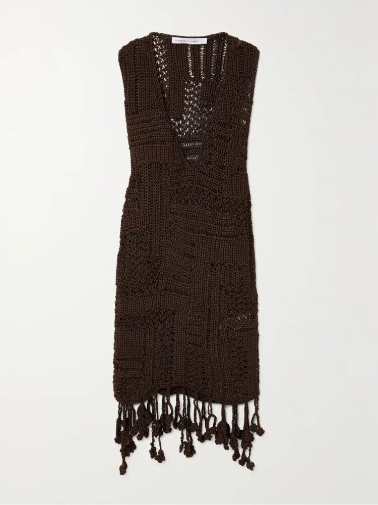 Christopher Esber - Ramener Rope Crocheted Midi Dress - Brown Cover