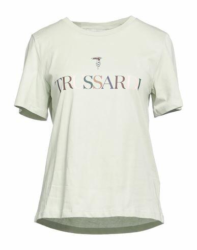 Trussardi Woman T-shirt Sage green Cotton Cover