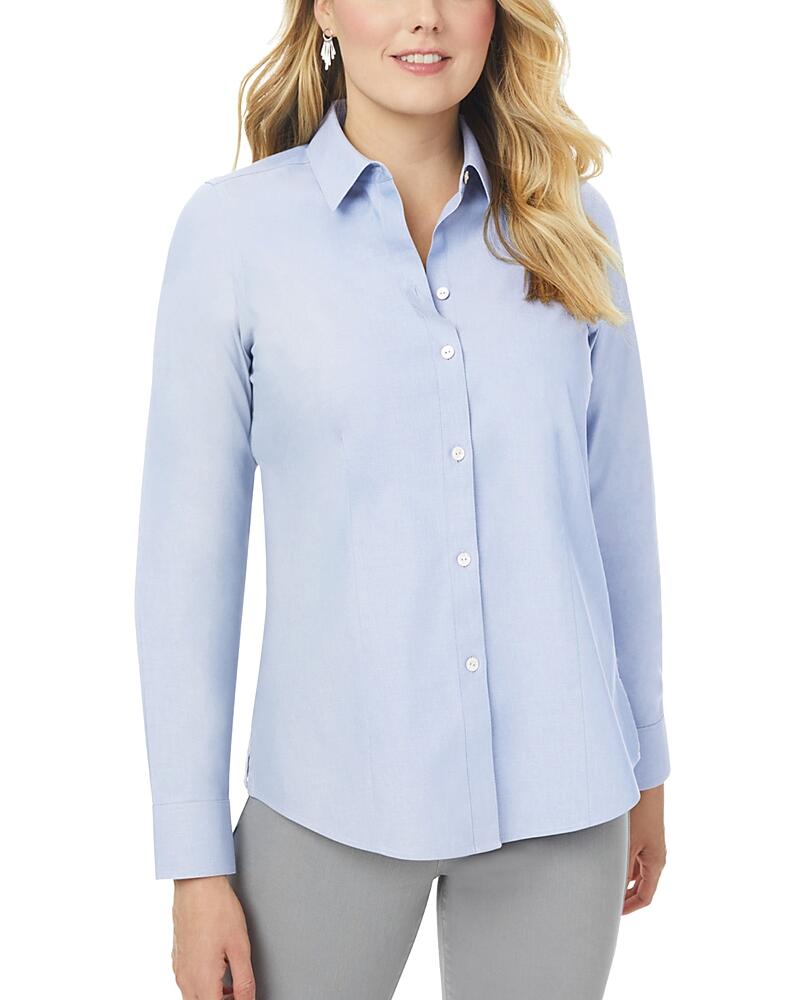 Foxcroft Plus Dianna Long Sleeve Shirt Cover