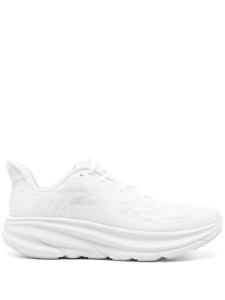 HOKA Clifton 9 chunky-sole sneakers - White Cover