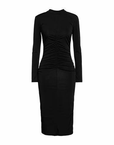 Silvian Heach Woman Midi dress Black Polyester, Elastane Cover