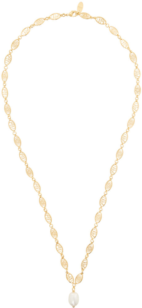 Chloé Gold Darcey Lace Necklace Cover