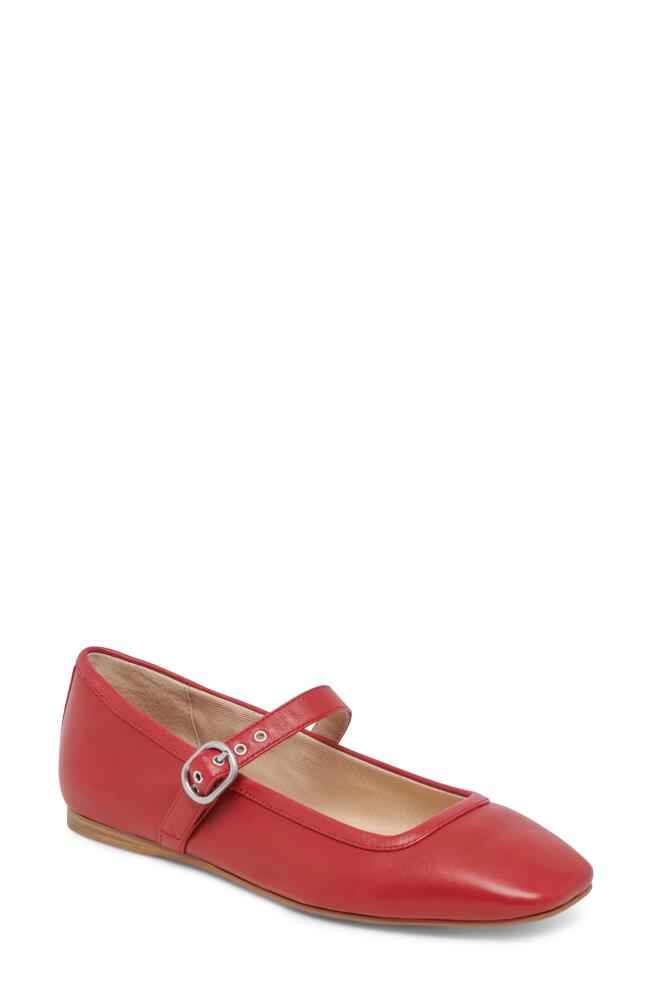 Dolce Vita Rodni Mary Jane Flat in Red Leather Cover