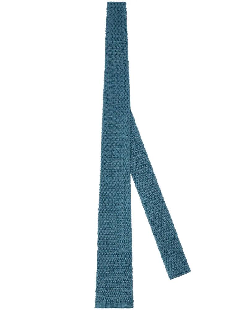 TOM FORD knitted silk tie - Green Cover