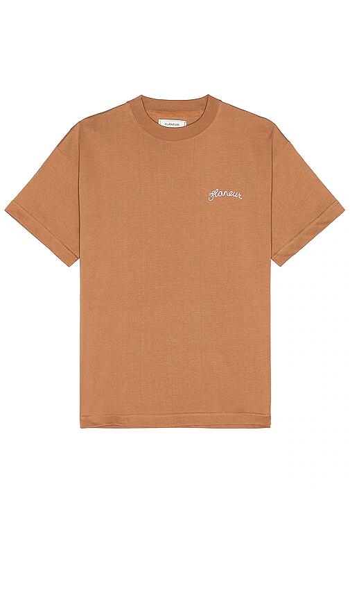 FLANEUR Signature T-shirt in Brown Cover