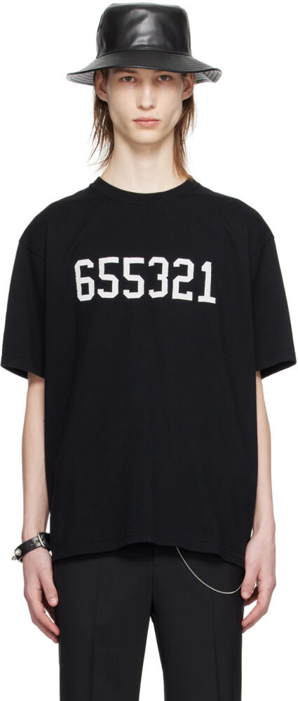 UNDERCOVER Black Embroidered T-Shirt Cover