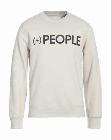 (+) People Man Sweatshirt Light grey Cotton, Polyester Cover