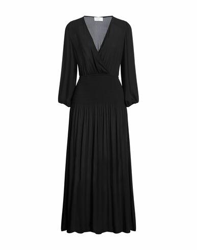 Soallure Woman Maxi dress Black Polyester Cover