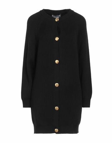 Boutique Moschino Woman Cardigan Black Virgin Wool, Acrylic Cover