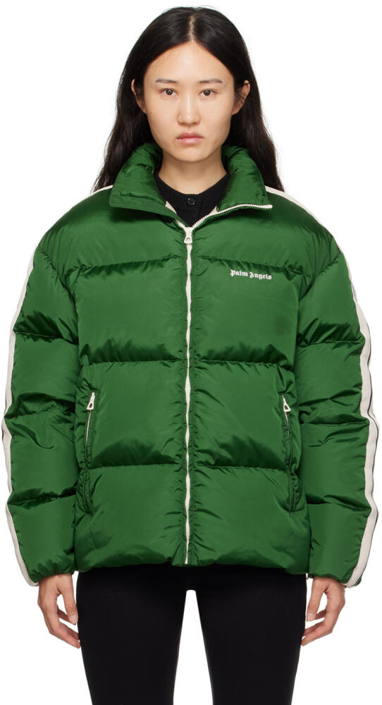 Palm Angels Green Track Down Jacket Cover