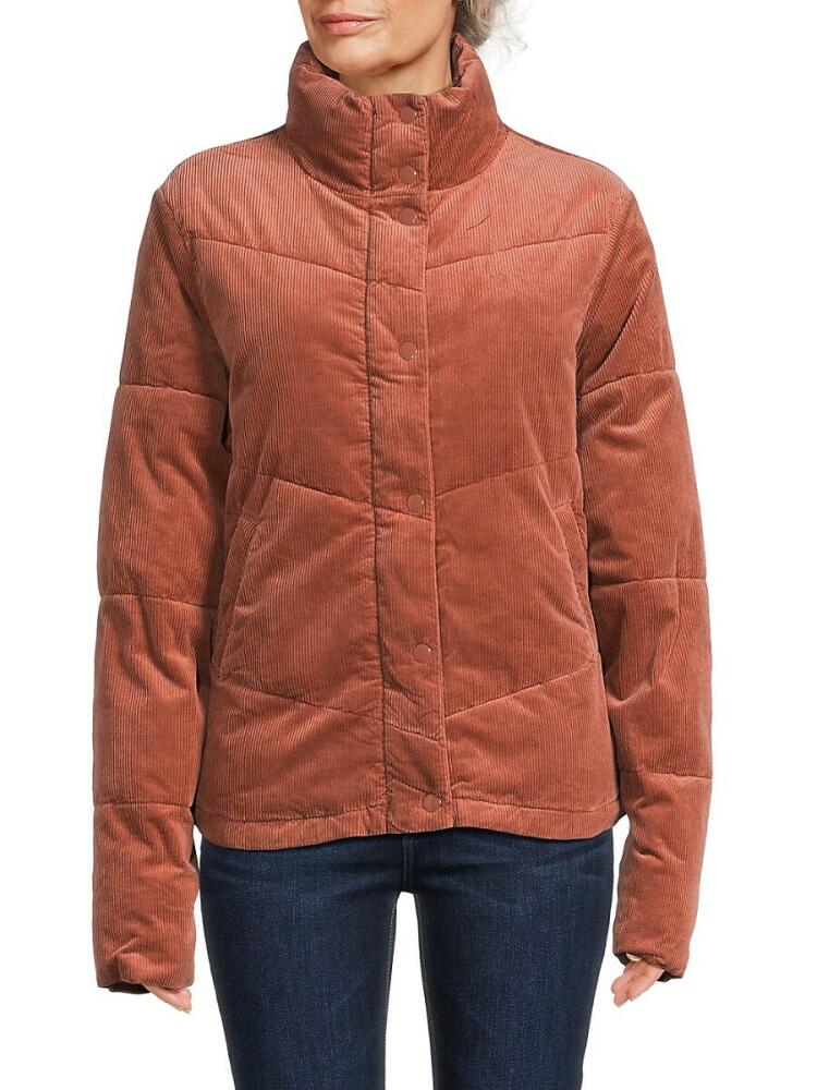 Splendid Women's Milla Corduroy Puffer Jacket - Blush Cover