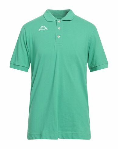 Kappa Man Polo shirt Green Cotton Cover