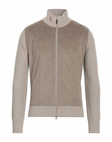 Gran Sasso Man Cardigan Dove grey Virgin Wool, Polyurethane, Polyester Cover