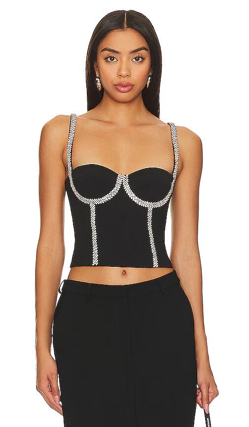 Lovers and Friends Cecilia Bustier Top in Black Cover