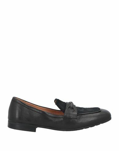 Mara Bini Woman Loafers Black Leather Cover