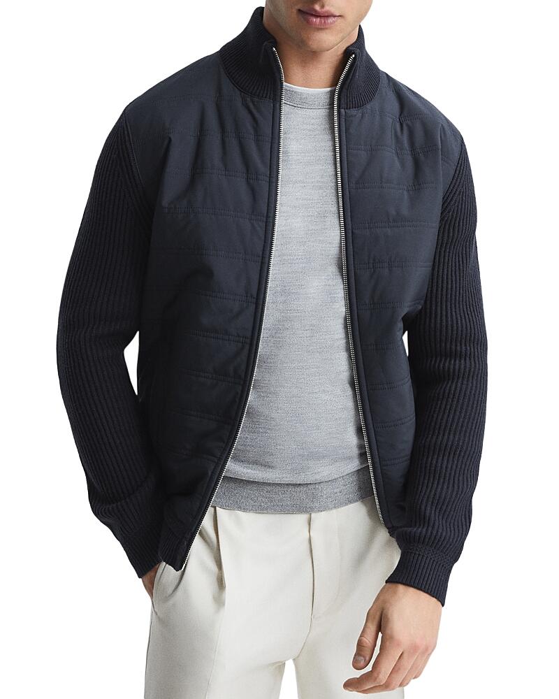 Reiss Trainer Mixed Media Zip Jacket Cover