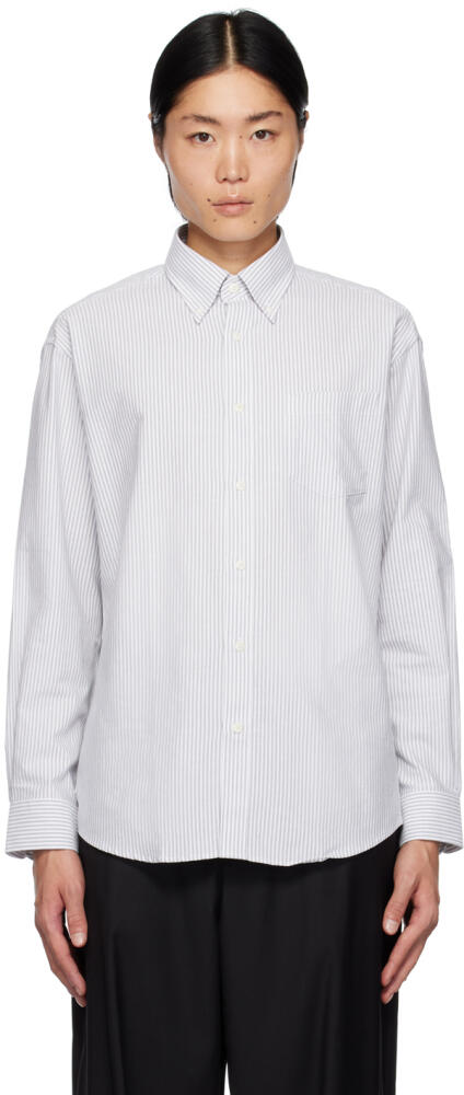 Uniform Bridge Gray Striped Shirt Cover