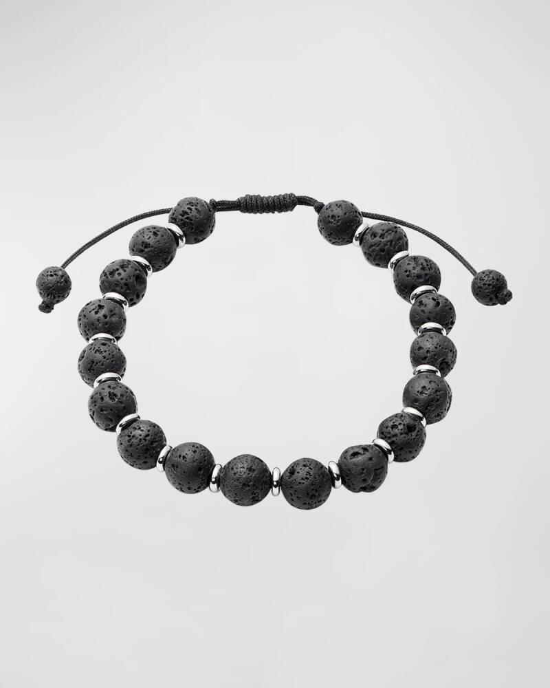 Link Up Men's Lava Stone Beaded Bracelet Cover