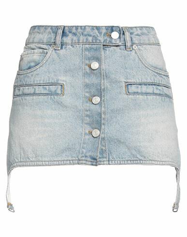 Courreges Woman Denim skirt Blue Cotton Cover