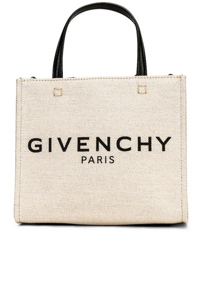 Givenchy Mini G Tote Shopping Bag in Beige Cover