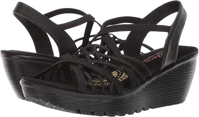 SKECHERS Parallel - Cross Wires (Black) Women's Shoes Cover