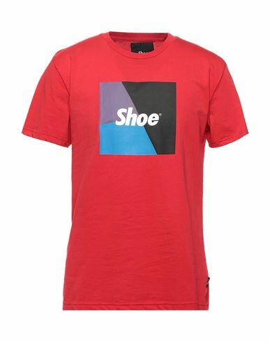 Shoe Man T-shirt Red Cotton, Polyester Cover