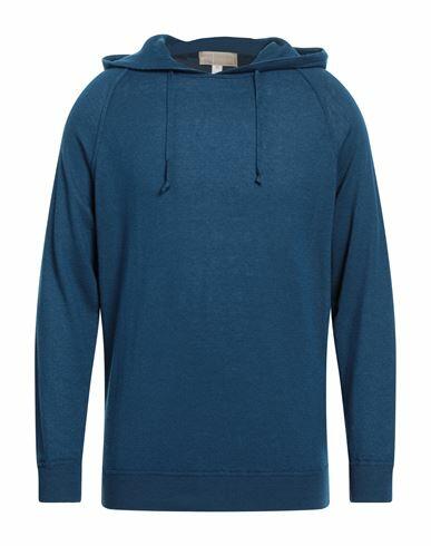 120% Lino Man Sweater Blue Linen, Cashmere Cover