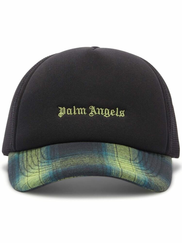 Palm Angels logo-embroidered trucker cap - Black Cover