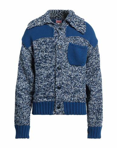 Kenzo Man Cardigan Blue Cotton Cover