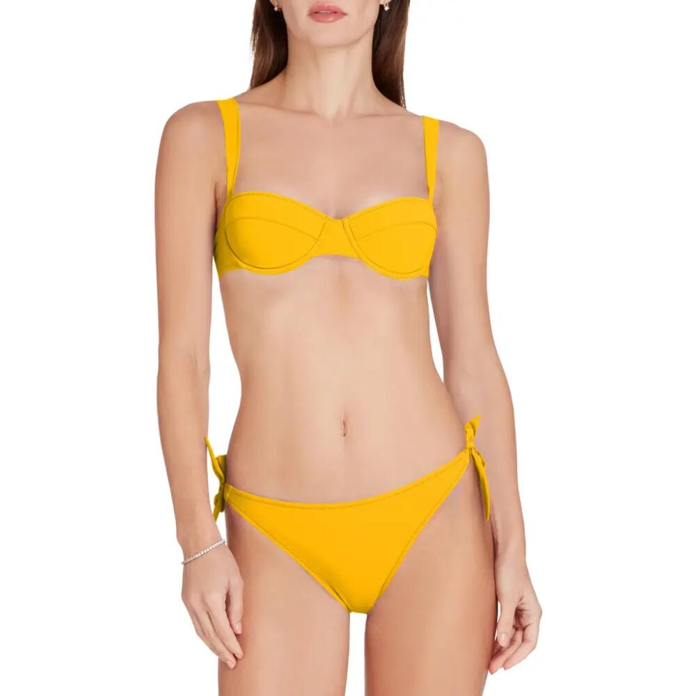 VALIMARE Athens Underwire Bikini Top in Yellow Cover