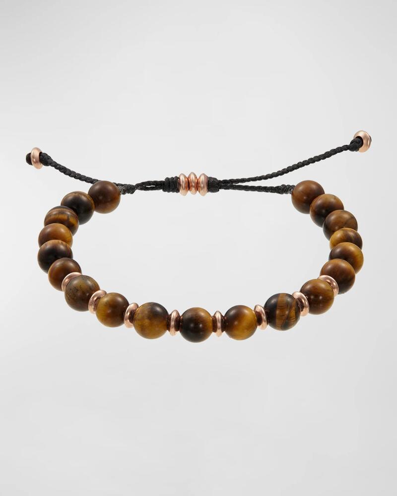 Link Up Men's Tiger's Eye Beaded Bracelet Cover