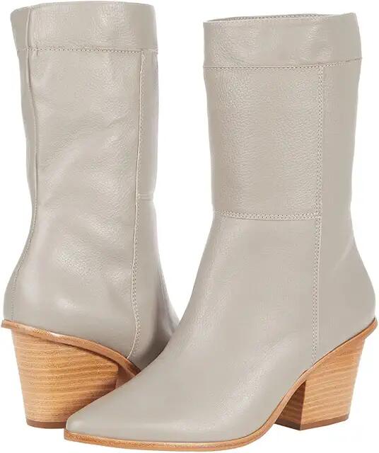 KAANAS Burgos Fold-Over Booties (Grey) Women's Shoes Cover