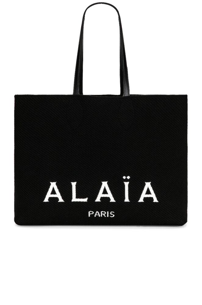 ALAÏA Small Tote Bag in Black Cover