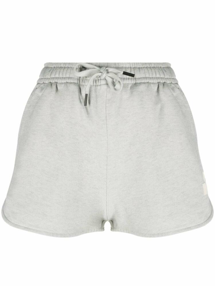 MARANT ÉTOILE jersey-knit cotton mini shorts - Blue Cover