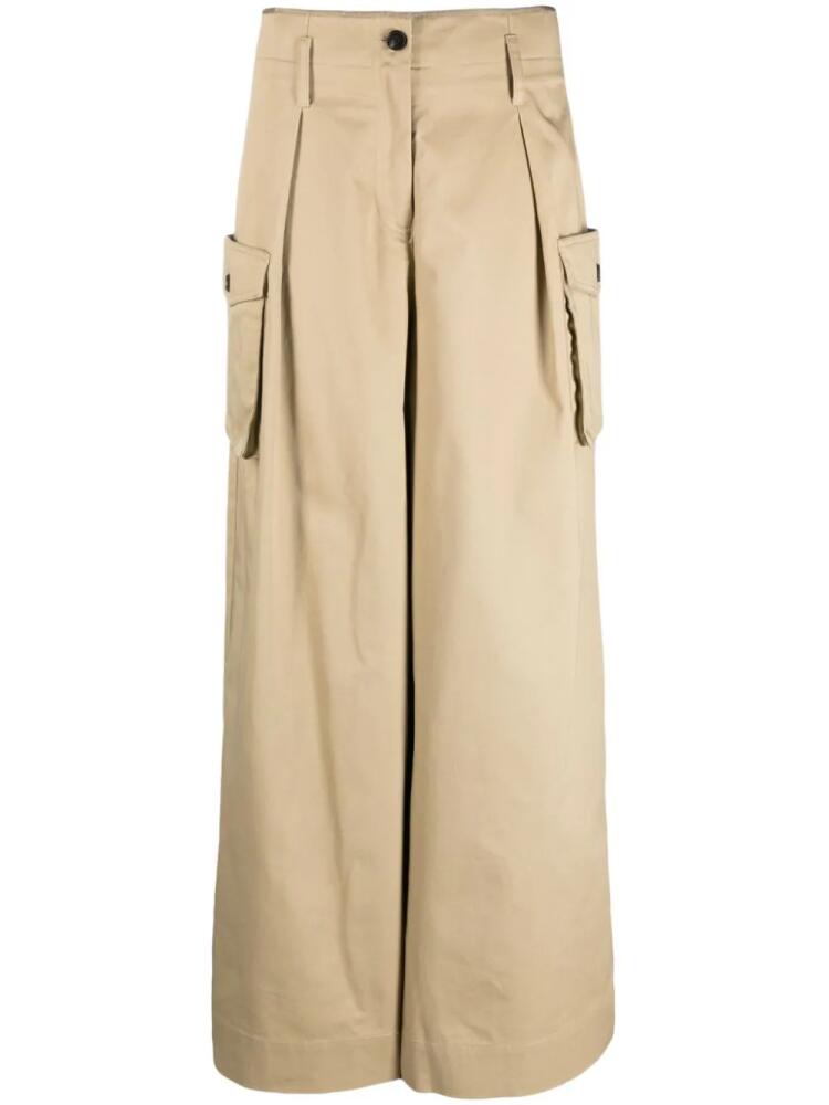 Co wide-leg cargo trousers - Neutrals Cover