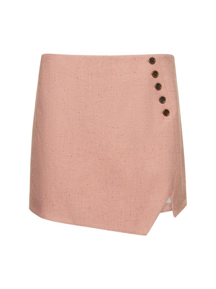 THE GARMENT Taranto Buttoned Viscose Mini Skirt Cover