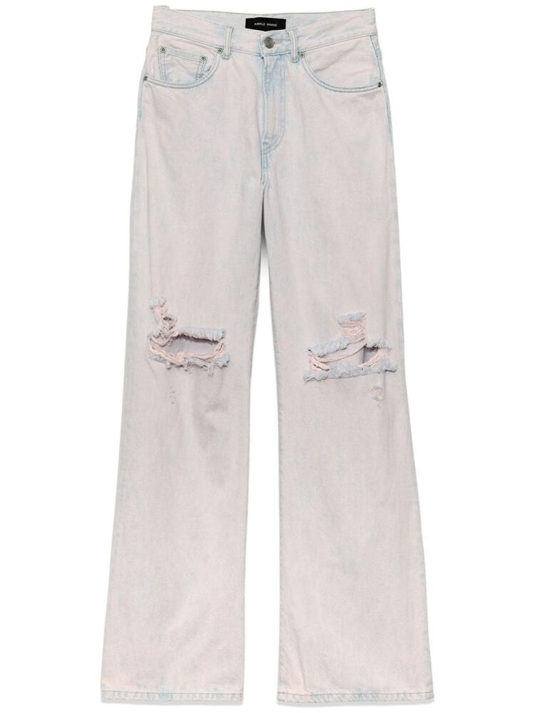 Purple Brand wide-leg ripped jeans - Neutrals Cover