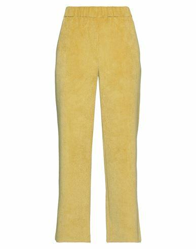 Rue Du Bac Woman Pants Acid green Polyester, Polyamide, Elastane Cover