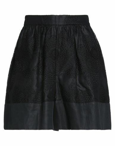 Valentino Garavani Woman Shorts & Bermuda Shorts Black Cotton, Polyester Cover