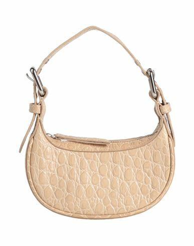 By Far Woman Handbag Beige Cowhide Cover