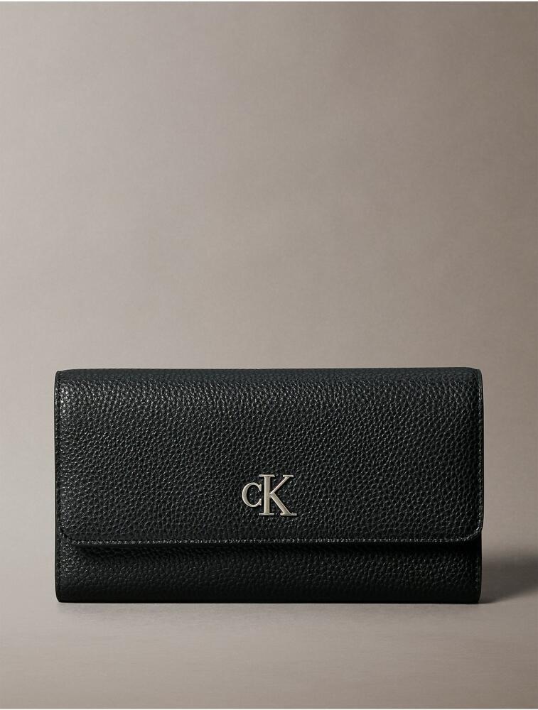 Calvin Klein Women's Archive Hardware Wallet - Black Cover