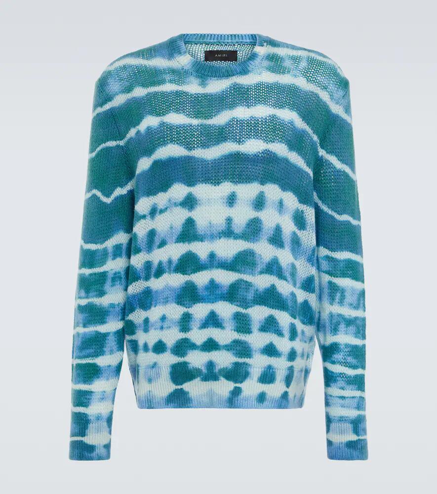 Amiri Tie-dye cashmere and wool sweater Cover