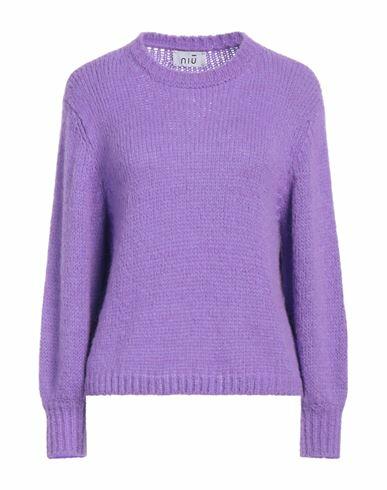 Niū Woman Sweater Purple Acrylic, Polyamide, Alpaca wool Cover