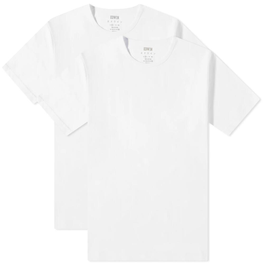 Edwin Men's Double Pack T-Shirt in White Cover