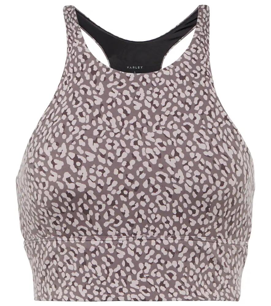 Varley Harris leopard-print sports bra Cover