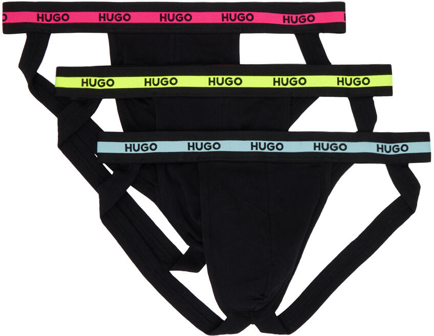 Hugo Three-Pack Black Jockstraps Cover