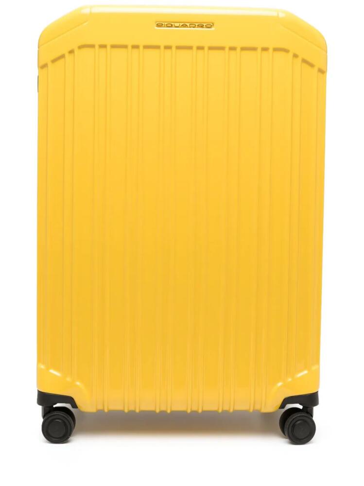 PIQUADRO Spinner zipped luggage bag - Yellow Cover